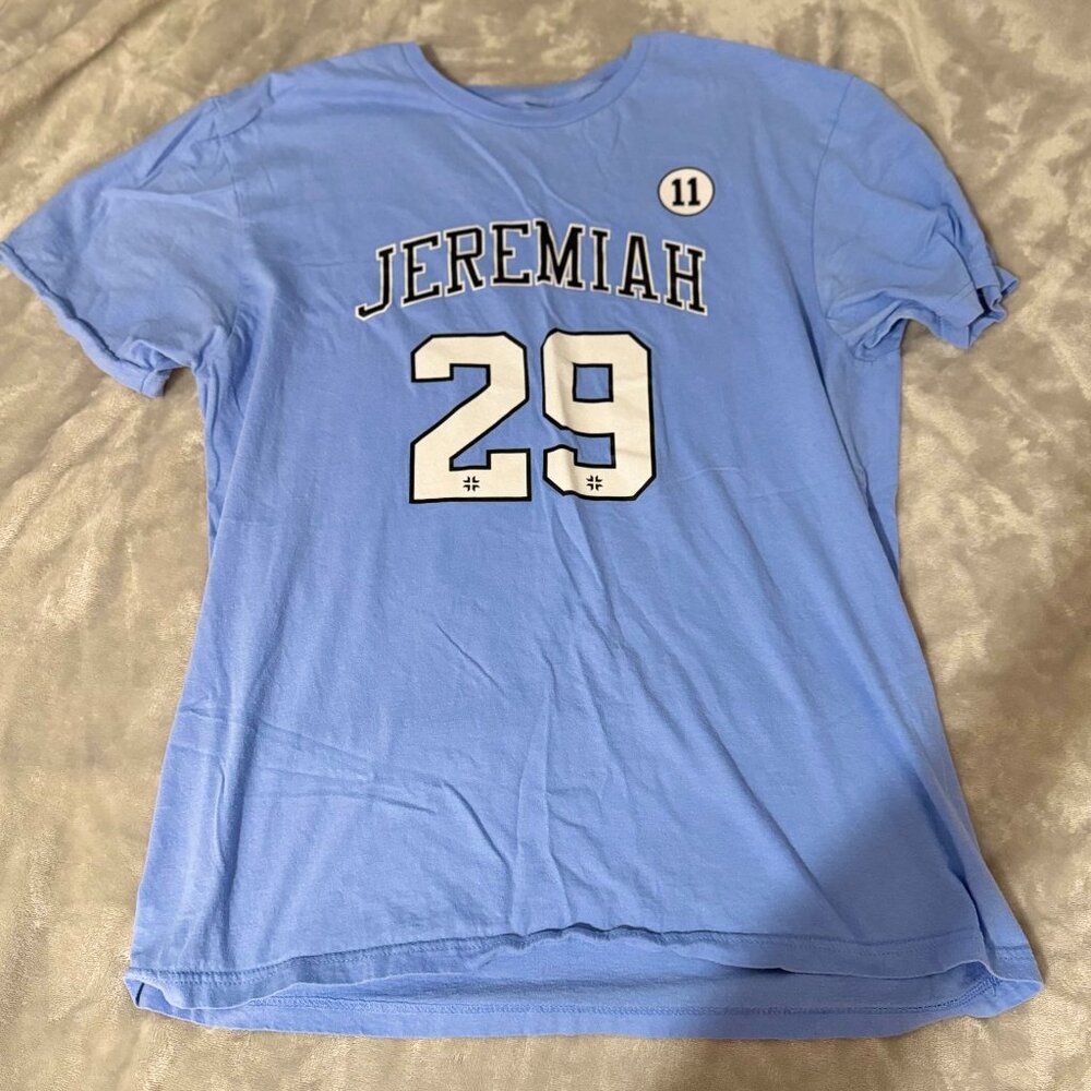Light Blue Jeremiah 29:11 Shirt (Large)